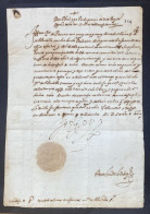 Roi PHILIPPE II – Lettre Signée Au Gouverneur Général Des Pays Bas Espagnols Alexandre FARNESE – 1585 - Historische Personen