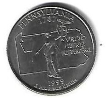 *usa 1/4 Dollar 1999 P Km 294 - 1999-2009: State Quarters