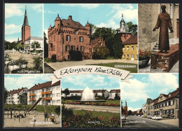 AK Kerpen /Bez. Köln, Schloss Lörsfeld, Kolping-Denkmal, Hauptstrasse  - Kerpen