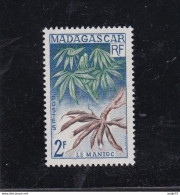 Madagascar 1957 N° 332 Agriculture, Produit Agricole, Manioc,MH* - Vegetazione