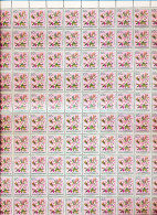 BELGIAN CONGO FLOWERS 60C SHEET MNH - Feuilles Complètes