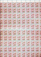 BELGIAN CONGO FLOWERS 60C SHEET MNH - Hojas Completas