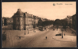 AK Brüssel / Bruxelles, Avenue Louise, Strassenbahn - Transporte Público