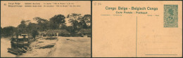 Congo Belge - EP Au Type SBEP 61 Vue 92 Neuf / Not Used (15C Vert Palmier)  // Vapeur Ville De Bruges - Enteros Postales