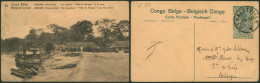 Congo Belge - EP Au Type SBEP 61 Vue 92 Voyagé / Used (15C Vert Palmier)  // Vapeur Ville De Bruges - Enteros Postales