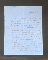 COLETTE – Lettre Autographe Signée – « Je Travaille Plus Que Je Ne Veux » - Writers