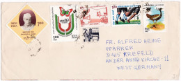 From India To Germany - 1989 - Storia Postale