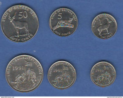 ERITREA 1 + 5 + 50 Cents 1997 - Eritrea