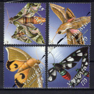 Vanuatu 841-844 MNH Moths Insect Nature ZAYIX 0624S0210 - Vanuatu (1980-...)