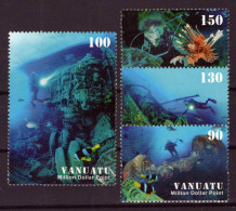 Vanuatu 919-922 MNH Marine Life Diving Million Dollar Point ZAYIX 0624S0207A - Vanuatu (1980-...)