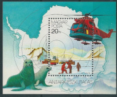 B0684 Hungary Polar Philately Transport Fauna Animal Geography S/S MNH - Faune Antarctique