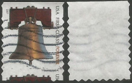 USA 2007 Liberty Bell Forever First Class SC.4128 Used - JUMBO Size For Scarce Variety Misperforation !!! - Errors, Freaks & Oddities (EFOs)