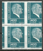 Turkey; 1976 Regular Postage Stamp ERROR "Shifted Perf." - Ongebruikt