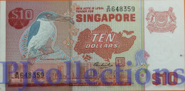 SINGAPORE 10 DOLLARS 1980 PICK 11b AUNC - Singapour