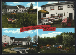 AK Halscheid /Windeck, Gasthaus-Pension Schulte, Mit Terrasse, Liegeweise Und Schwimmbad  - Windeck