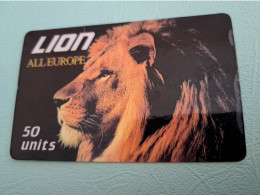 ITALIA/ITALY  PREPAID/ LION ALL EUROPE   / LYON/ 50 UNITS  DATE 01/03 / MINT CARD       **17019** - Collezioni