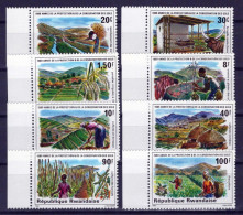Rwanda 1001-1008 MNH Agriculture Farming Rice Fields ZAYIX 0624S0538 - Other & Unclassified