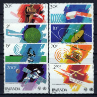 Rwanda 1043-1050 MNH Aviation Communications Satellites ZAYIX 0624S0548 - Altri & Non Classificati