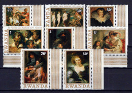 Rwanda 819-826 MNH Paintings Peter Paul Rubens Art ZAYIX 0624S0559 - Altri & Non Classificati