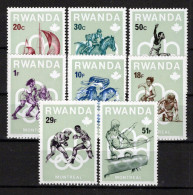 Rwanda 738-745 MNH Sports Montreal Games Boxing Soccer Vaulting ZAYIX 0624S0541 - Other & Unclassified