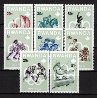 Rwanda 738-745 MNH Sports Montreal Games Boxing Soccer Vaulting ZAYIX 0624S0541 - Altri & Non Classificati