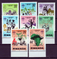 Rwanda 849-856 MNH Boy Scouts Maps Nature Lord Baden Powell ZAYIX 0624S0547 - Altri & Non Classificati