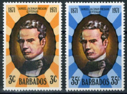 ZAYIX Barbados 362-363 MNH Samuel Jackman Prescod Politician 062723S31M - Barbados (1966-...)