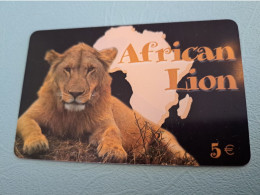 DUITSLAND/GERMANY  € 5,- / PREPAID/ AFRICAN LION/LYON        Fine Used  PREPAID  **17023** - [2] Mobile Phones, Refills And Prepaid Cards