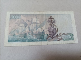 Billete Italia, 5000 Liras, Año 1971 - 5000 Liras