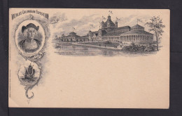 1 C. Ganzsache Mit Bild "Columbus, Santa Maria - Gebäude" - Ungebraucht - Cristoforo Colombo