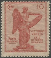 Vittoria 1921 C.10 Rosso #120Be Dentellato Lineare 13e1/2 - *TL - Mint/hinged