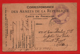 (RECTO / VERSO) CARTE CORRESPONDANCE DES ARMEES DE LA REPUBLIQUE - HOPITAL TEMPORAIRE LUXEMBOURG A MEAUX - 1916 - Briefe U. Dokumente