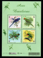 Brasilien Brasil 2001 - Mi.Nr. Block 115 - Postfrisch MNH - Tiere Animals Vögel Birds Papageien Parrots - Papagayos