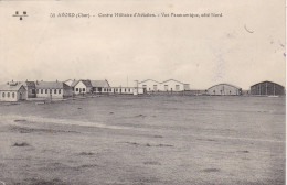 18.AVORD. CPA . LE CAMP. CENTRE MILITAIRE D'AVIATION. VUE PANORAMIQUE COTE NORD . ANNÉE 1915 + TEXTE - Avord