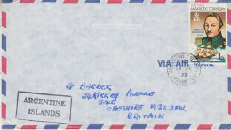 British Antarctic Territory (BAT)  Ca Argentine Island Grahamland 14 FEB 1973 (60117) - Lettres & Documents