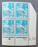 France 1953/59 N°106 En Bloc De 4  13/3/56 **TB - 1950-1959