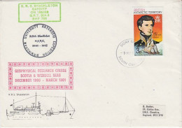 British Antarctic Territory (BAT)  Diff Ca Ca Signy Island South Orkneys 9 MAR 1981 (60121) - Lettres & Documents