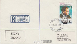 British Antarctic Territory (BAT) Registered Cover Ca Signy Island South Orkneys 23 JAN 1979 (60123) - Cartas & Documentos