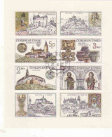 Czechoslovakia 1982, Mi 2671 - 2674, Block 50, Burgen Und Schlosser, Used, CTO - Used Stamps