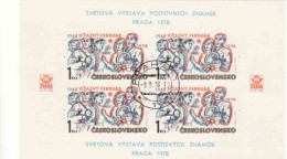 Czechoslovakia 1978, Mi 2423, Block 34, Internationale Briefmarkenausstellung Praga '78, Used, CTO - Gebraucht