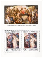 Czech Rep. / Stamps (2014) 0808 A: Prague Castle - Peter Paul Rubens (1577-1640) "Assembly Of Olympian Gods" - Blocks & Kleinbögen