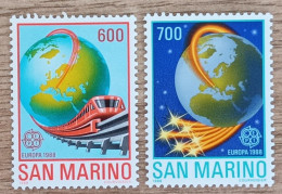 Saint Marin - YT N°1179, 1180 - EUROPA / Transports Et Communications - 1988 - Neuf - Unused Stamps