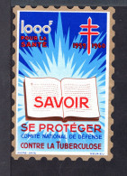 Tuberculose Antituberculeux - Grand Timbre De 1959  "1000Fr Pour La Santé" -avec Sa Pochette - Antituberculeux