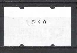 Allemagne RFA BRD 1981 ATM 55** Avec Numéro "1560" Au Verso - Machine Labels [ATM]