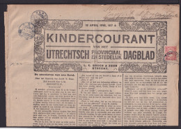 1915 - 1 C. Auf Zeitung Ab Njimegen - Covers & Documents