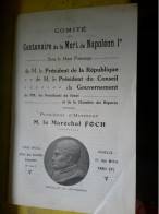 COMITE DU CENTENAIRE DE LA MORT DE NAPOLEON 1 ER CORSE - Other & Unclassified