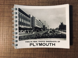 Carnet Twelve Real Photo Snapshots Of PLYMOUTH  - Plymouth