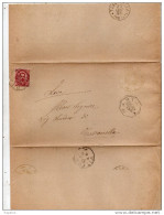 1890 LETTERA CON ANNULLO MARTA VITERBO + TOSCANELLA ROMA - Marcofilía