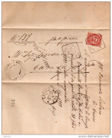 1888  LETTERA CON ANNULLO CASIER TREVISO + CASALE SUL SILE - Marcofilía