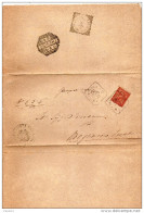 1892 LETTERA CON ANNULLO CASIER TREVISO + MOGLIANO VENETO - Marcofilía